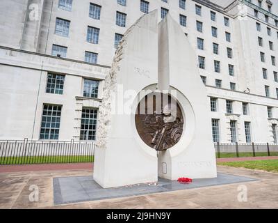 Iraq and Afghanistan Memorial pictured in Whitehall Gardens in London in May 2022. Stock Photo
