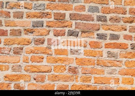 Medieval brick wall texture. Bricks backgound. Stock Photo