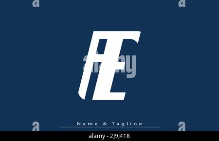Alphabet letters Initials Monogram logo AE , EA Stock Vector