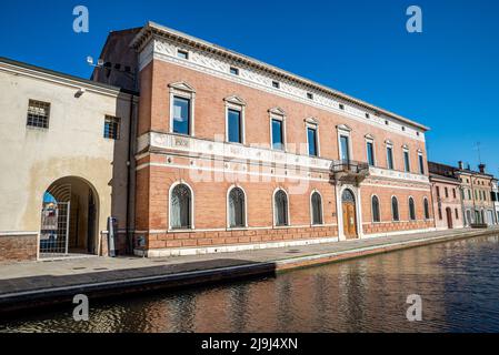 Bellini Palace on Via Agatopisto, Comacchio (FE), Italy Stock Photo