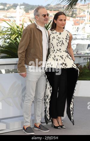 Cannes, France. 21st May, 2022. Swedish actress Alicia Vikander attends the  photo call for Irma Vep at Palais des Festivals at the 75th Cannes Film  Festival, France on Saturday, May 21, 2022.