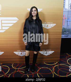 New York, United States. 23rd May, 2022. Jennifer Connelly arrives on the red carpet at the Top Gun: Maverick New York Screening at AMC Magic Johnson Harlem in New York City on Monday, May 23, 2022. Photo by John Angelillo/UPI Credit: UPI/Alamy Live News Stock Photo