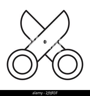 scissors icon vector for graphic design, logo, website, social media, mobile app, UI illustration Stock Vector