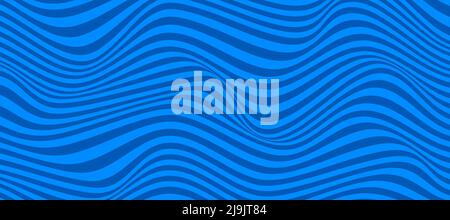 Distorted 3D Lnes background. Abstract  Lines Background. Vector Optical Ilusion Stock Vector