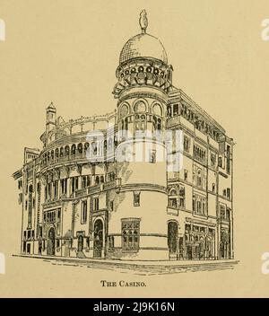 The Casino 1889 From the guidebook '  Illustrated New York city and surroundings. A descriptive guide to places of interest ' by Charles W Hobbs, Publication date 1889  Publisher New York, C.W. Hobbs & co. Stock Photo