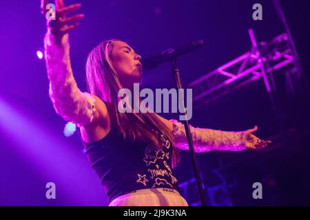 Oslo, Norway. 23rd May, 2022. The English singer and songwriter Mimi Webb performs a live concert at Parkteatret in Oslo. (Photo Credit: Gonzales Photo/Alamy Live News Stock Photo