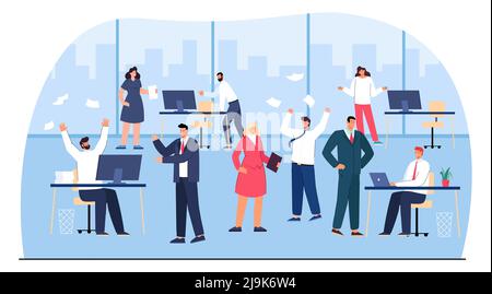 Lazy and unorganized office people causing mess and problems Stock ...