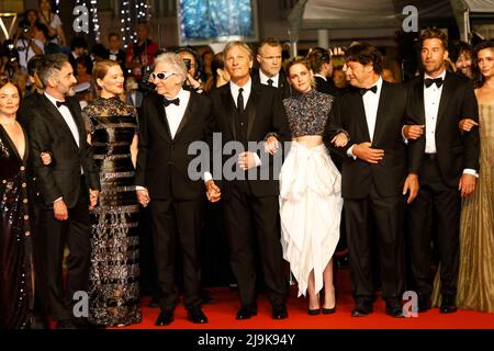 Lea Seydoux, Kristen Stewart, Nadia Litz, Denise Capezza & Lihi Kornows at  the 'Crimes of The Future' 75th Cannes Film Festival Photocall