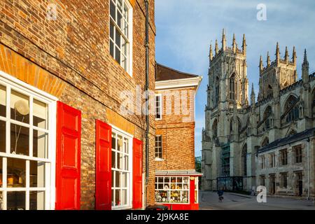 Sunrise at York Minster, York, England. Stock Photo