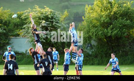 St Clears RFC Youth v Burryport RFC Youth plate final 2022 Stock Photo