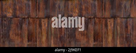 rusty iron sheet wall for background Stock Photo