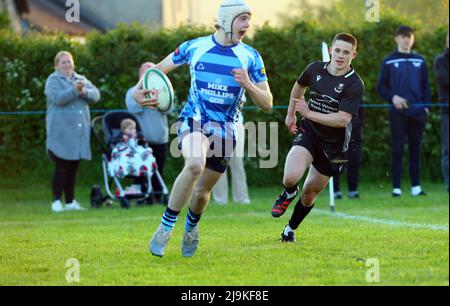 St Clears RFC Youth v Burryport RFC Youth plate final 2022 Stock Photo