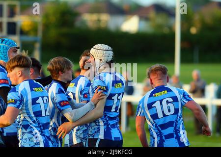 St Clears RFC Youth v Burryport RFC Youth plate final 2022 Stock Photo