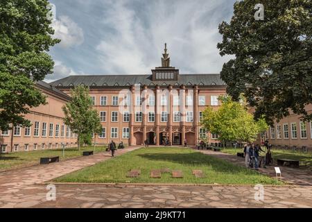 Inner courtyard of the Grassi Museum of Applied Arts, Ethnology and musical instruments, Leipzig. Stock Photo