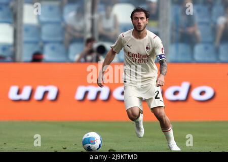 Davide Calabria of AC Milan in action during the Serie A football match ...