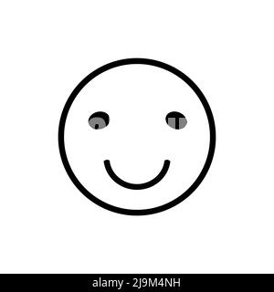Happy Emoji Faces Vector Icon for Apps and Websites. Stock Vector