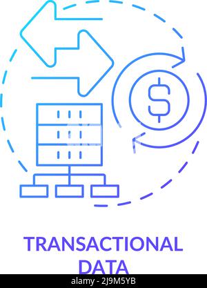 Transactional data concept icon Stock Vector Image & Art - Alamy