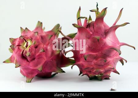 Pitaya or dragon fruit on white background Stock Photo