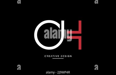 Alphabet Letters OH or HO Icon Logo Vector Stock Vector
