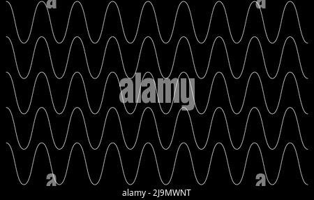 Wavy, zig-zag, criss-cross lines. Waving stripes. Stock vector illustration, clip-art graphics Stock Vector