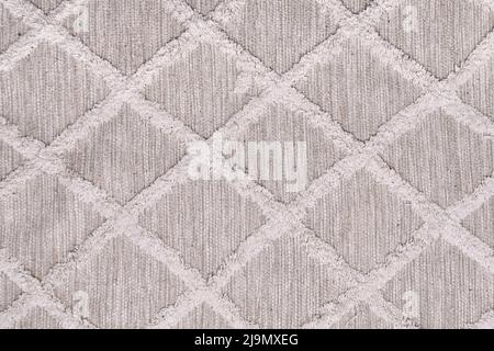 Cream colored carpet with boho style pattern Stock Photo