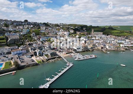 Salcombe Devon UK drone aerial view Stock Photo