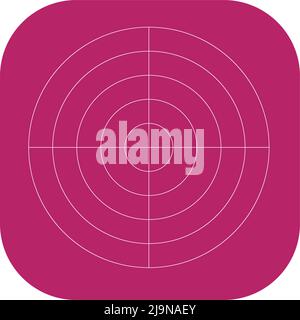 Polar, circular grid, mesh. Pie chart, graph element. Stock vector illustration, clip-art graphics Stock Vector