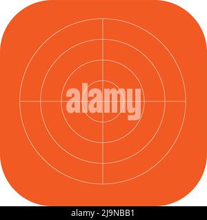 Polar, circular grid, mesh. Pie chart, graph element. Stock vector illustration, clip-art graphics Stock Vector