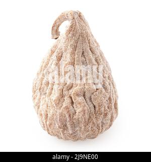 Dusted dried baby fig isolated on white. Stock Photo