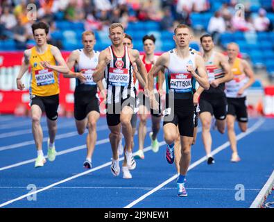 Ben Pattison Competing In The Men’s 800m B Race At The Birmingham ...