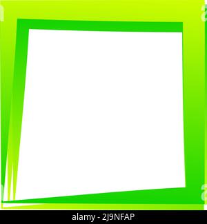 Random square contour frame, border element. Stock vector illustration, clip-art graphics Stock Vector