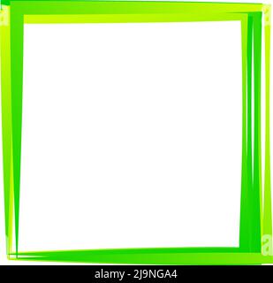 Random square contour frame, border element. Stock vector illustration, clip-art graphics Stock Vector