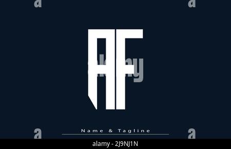 Alphabet letters Initials Monogram logo AF , FA Stock Vector