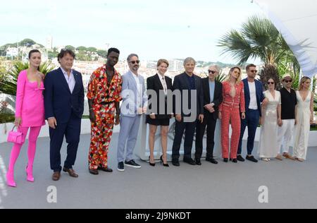 Lea Seydoux, Kristen Stewart, Nadia Litz, Denise Capezza & Lihi Kornows at  the 'Crimes of The Future' 75th Cannes Film Festival Photocall