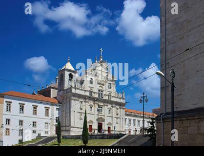 The beautiful city of Coimbra in Portugal is home to an important international university which is a UNESCO heritage site. Stock Photo