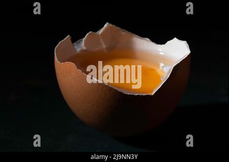 an egg yolk Stock Photo