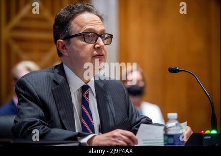 Washington, Vereinigte Staaten. 24th May, 2022. Michael J. Adler appears before a Senate Committee on Foreign Relations hearing for his nomination to be Ambassador to the Republic of South Sudan in the Dirksen Senate Office Building in Washington, DC, Tuesday, May 24, 2022. Credit: Rod Lamkey/CNP/dpa/Alamy Live News Stock Photo