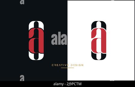 Alphabet Letters OA, AO Abstract Logo Monogram Stock Vector