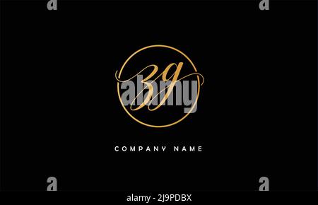 zg, gz alphabets letters logo monogram Stock Vector
