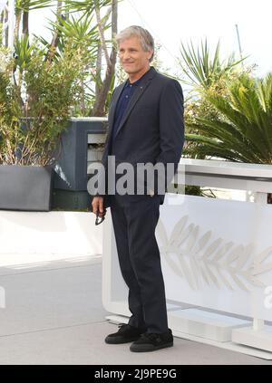 Cannes, France. 24th May, 2022. Viggo Mortensen attends the photocall for 'Crimes Of The Future' during the 75th annual Cannes film festival at Palais des Festivals on May 24, 2022 in Cannes, France. Photo: DGP/imageSPACE/Sipa USA Credit: Sipa USA/Alamy Live News Stock Photo