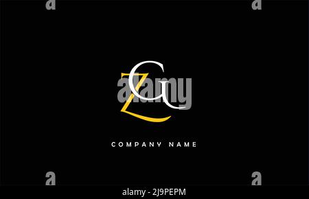 zg, gz alphabets letters logo monogram Stock Vector