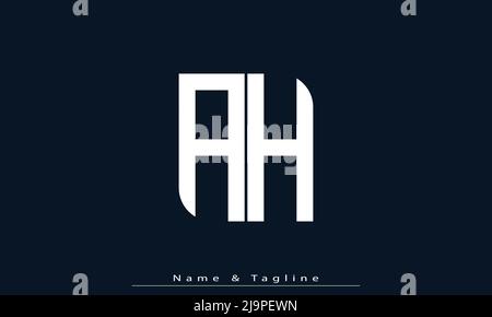 Alphabet letters Initials Monogram logo AH , HA Stock Vector