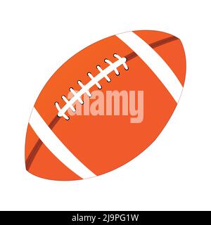 rugby ball. on white background Stock Vector