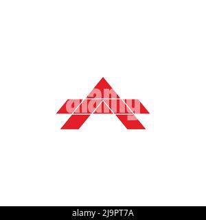 letter a polygonal simple geometric clean design logo vector Stock Vector