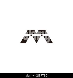 letter m pencil pen learning symbol logo vector Stock Vector
