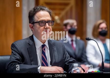 Michael J. Adler appears before a Senate Committee on Foreign Relations hearing for his nomination to be Ambassador to the Republic of South Sudan in the Dirksen Senate Office Building in Washington, DC, USA, Tuesday, May 24, 2022. Photo by Rod Lamkey/CNP/ABACAPRESS.COM Stock Photo