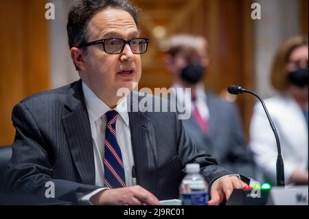 Michael J. Adler appears before a Senate Committee on Foreign Relations hearing for his nomination to be Ambassador to the Republic of South Sudan in the Dirksen Senate Office Building in Washington, DC, USA, Tuesday, May 24, 2022. Photo by Rod Lamkey/CNP/ABACAPRESS.COM Stock Photo