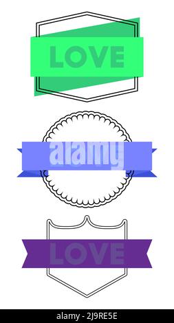agreement ribbon label sign set. agreement banner Stock Vector Image ...