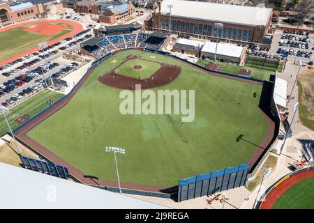 Ray Fisher Stadium, University of Michigan Baseball Stadium, Ann Arbor, Michigan, USA Stock Photo