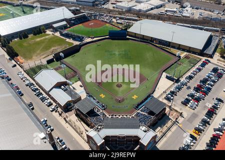 Ray Fisher Stadium, University of Michigan Baseball Stadium, Ann Arbor, Michigan, USA Stock Photo